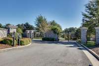 Entrance into Hampton Reserve a gated community. It also is gated in the back going to Crockett Rd.