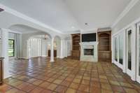 Regardless of what you call it ...Gathering room/Keeping Room/Family Room ... this lovely space with fireplace is where you'll want to hang out.