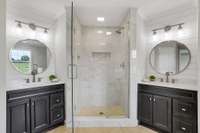 Primary Bath #1: The exquisite details are breathtaking. Private dual vanities and walk in closets!