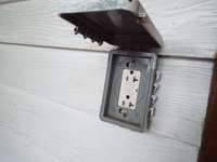 Outlet on exterior