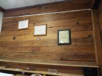 Rustic wall in laundry area