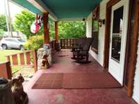 Great porch for sippin morning coffee and evening tea