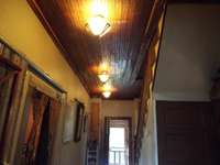 Tongue and groove ceilings in wide 5 ft. hallway
