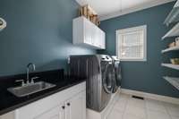 Spacious Laundry room.