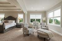 Private sitting area with Fireplace.