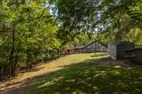 Towards the back is the Barn - which features 2 more guest homes and a fabulous workshop