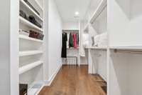 Large closet in second floor primary/master suite