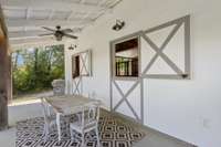 Barn porch