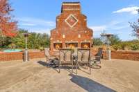 Beautiful Backyard Patio with Huge Fireplace, Plenty of Room for Outdoor Party