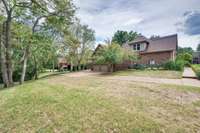 Another view of the large side yard.