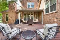 Deck and patio area off the living space. Great for entertaining!