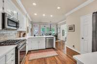 Another view of the kitchen looking toward the breakfast room.