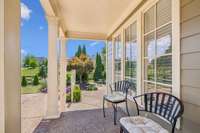 The side porch which is off the sunroom.