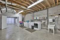 This home features two sets of washer and dryer hookups—one in the basement and another on the main level