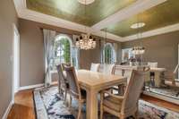 Formal dining room for entertaining.