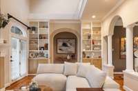 Beautiful neutral color palette with fresh paint and light fixtures throughout.