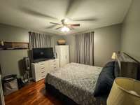 One of the two bedrooms.  Hardwood floors and fresh paint!