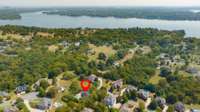 Aerial view of Old Hickory Lake and proximity to the home. Numerous options for lake recreation in the area.