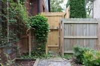 Keep walking around the back yard and you'll be surprised and delighted by the Outdoor Shower.