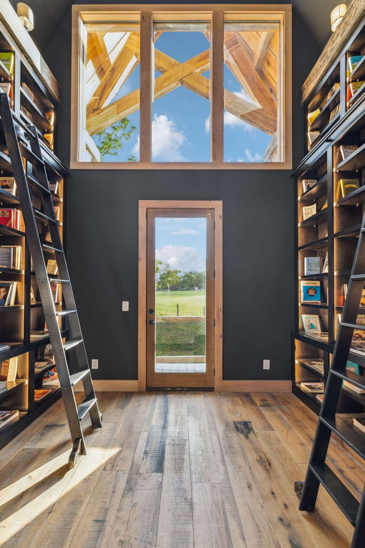 Second floor 2-story library