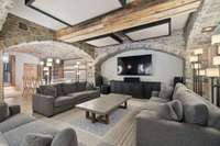 Media area on lower level