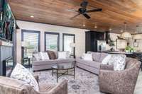 Interior of similar cabin in community.  Interior finishes and furnishings vary from cabin to cabin