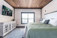 Interior of similar cabin in community.  Interior finishes and furnishings vary from cabin to cabin