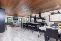 Interior of similar cabin in community.  Interior finishes and furnishings vary from cabin to cabin