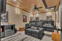 Interior of 5 bedroom rooftop cabin.  6 bedroom rooftop floor plan will vary.
