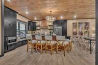 Interior of 5 bedroom rooftop cabin.  6 bedroom rooftop floor plan will vary.