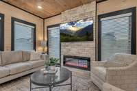 Interior of 5 bedroom rooftop cabin.  6 bedroom rooftop floor plan will vary.