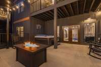 Interior of 5 bedroom rooftop cabin.  6 bedroom rooftop floor plan will vary.
