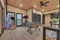 Interior of 5 bedroom rooftop cabin.  6 bedroom rooftop floor plan will vary.
