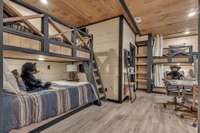 Interior of 5 bedroom rooftop cabin.  6 bedroom rooftop floor plan will vary.