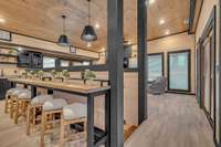 Interior of 5 bedroom rooftop cabin.  6 bedroom rooftop floor plan will vary.