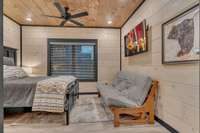 Interior of 5 bedroom rooftop cabin.  6 bedroom rooftop floor plan will vary.