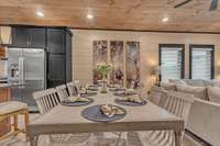 Interior of 5 bedroom rooftop cabin.  6 bedroom rooftop floor plan will vary.