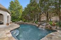 Pool with Waterfall