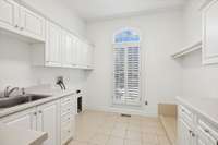 Laundry Room with Dog Wash Area