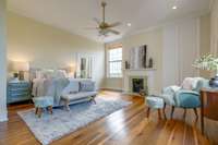 Bedroom #3 with fireplace