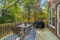 Brand New Deck overlooking large fenced in back yard