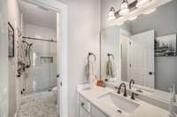 Jack and Jill Bathroom off of Bedroom #2 - Nicely renovated