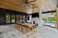 The folding doors will create an indoor/outdoor entertaining experience like no other!