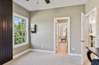 Two of the bedrooms on the second floor share a Jack-&-Jill bath.