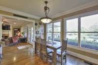 KITCHEN VIEW TOWARDS BREAKFAST NOOK & LIVINGROOM