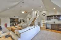 BONUS ROOM VIEW TOWARDS STAIRS UP TO BEDROOMS AND DOWN TO KITCHEN HALL