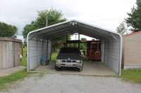 Carport behind Home