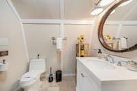 Here’s a glimpse of the master bedroom’s private ensuite bathroom.