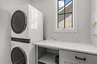 Second level laundry room