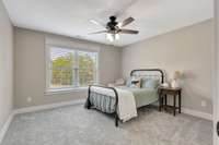 Bedroom 2 is a generous size and all bedroom closets are oversized w/ custom built shelving.